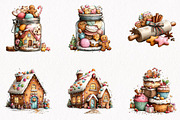 Christmas Baking Clipart Bundle, a Seasonal Illustration by fashionaddict (Thumbnail 2 of 7)