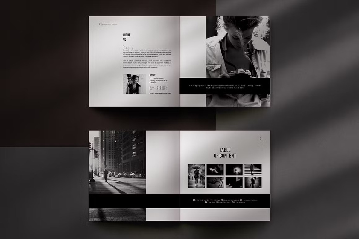 Photography Portfolio Template, a Brochure Template by adekfotografia (Photo 2 of 10)