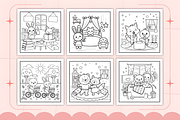 Cozy Sunday Bold & Easy Coloring, a Decorative Illustration by Ink Gallery (Thumbnail 4 of 4)