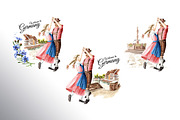 Welcome to Germany. Watercolor set, an Illustration by Daria Ustiugova (Thumbnail 4 of 15)