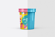 Ice Cream Tub Mockup - 8 views, a Packaging Mockup by Illusiongraphic (Thumbnail 15 of 19)
