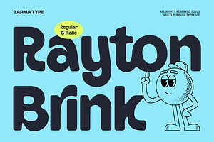 Rayton Brink - Rounded Sans Font, a Sans Serif Font by Zarma Type