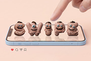 Gobble Monster Font, a Sans Serif Font by Handmadefont (Thumbnail 10 of 12)