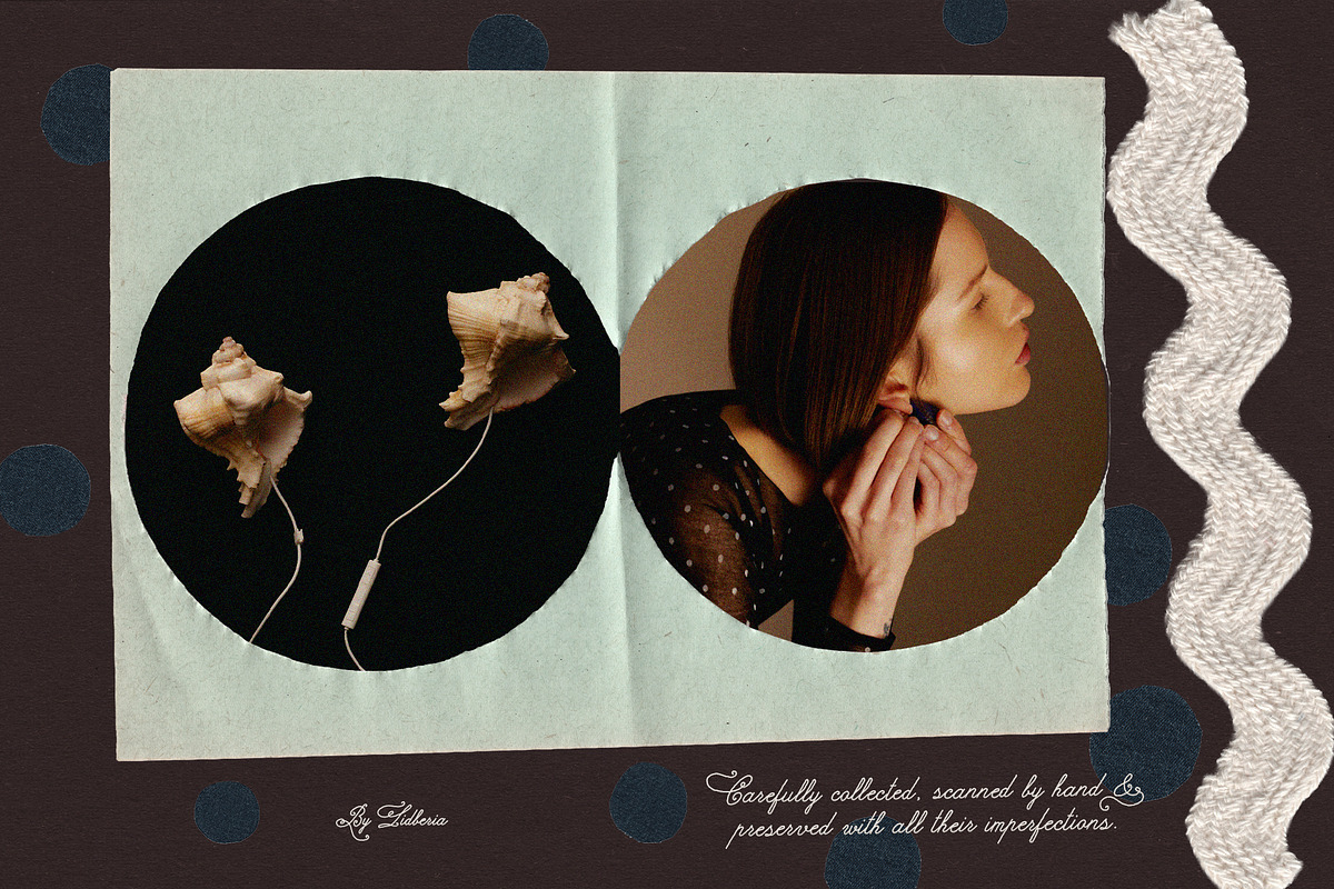 Analog Fragments: Paper & Denim, a Texture Graphic by Lidberia (Photo 4 of 14)