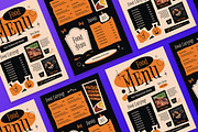 Orange Halloween Food Menu, a Flyer Template by Aiyari Graphic (Thumbnail 2 of 3)