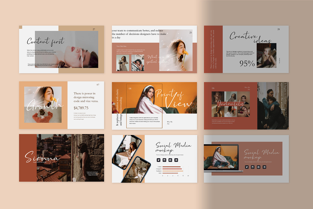 Sienna Keynote Template, a Presentation Template by Visualin.std (Photo 3 of 5)