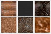 Black & Copper Digital Paper, a Pattern Graphic by Brandi Lea Designs (Thumbnail 4 of 5)