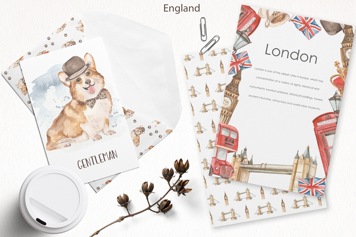 England watercolor collection, an Animal Illustration by Marina Ermakova (Photo 6 of 11)