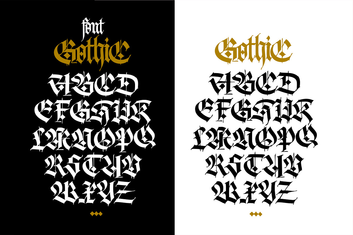 Gothic vector letters - 13, an Object Graphic by GeekClick (Photo 7 of 16)