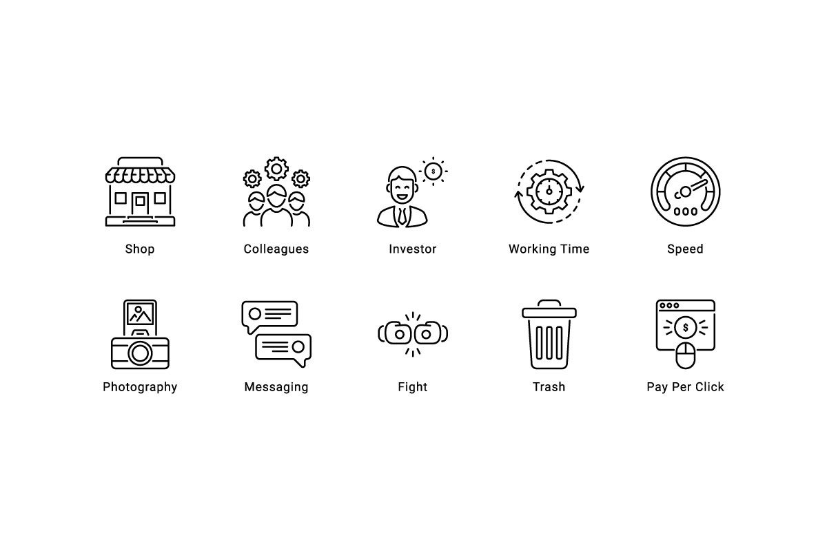 Startup Thin Line Icons, an Outline Icon by vectorstank (Photo 2 of 6)