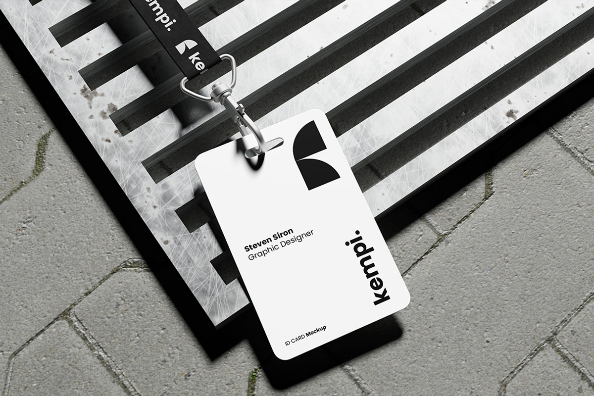 Industrial Corporate ID Card Mockup, an Advertising Mockup by My Code Std (Photo 2 of 6)