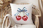 4th of July Coquette Cherry Bow, an Illustration by Libby Wishes (Thumbnail 3 of 4)