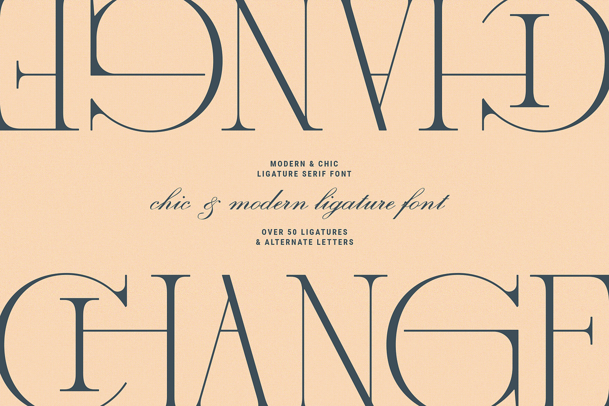 French Voyager - Chic Ligature Serif, a Serif Font by SilverStag Type Foundry (Photo 13 of 23)