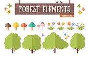 Flat Forest Elements, an Illustration by Magurok (Thumbnail 4 of 4)