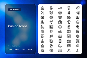 Casino Icons, a Duotone Icon by Wencory