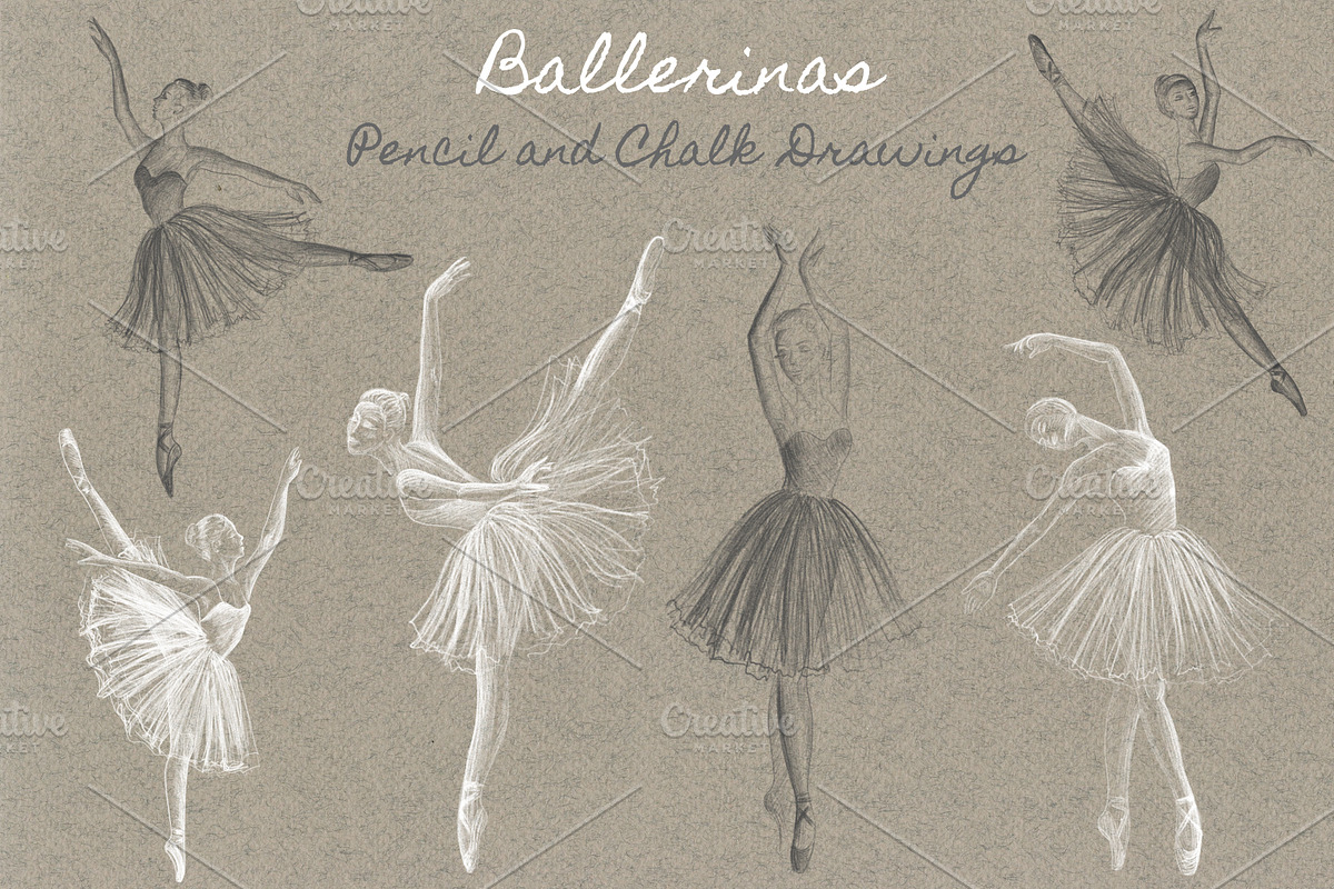 Ballet Dancer Collection, a Pattern Graphic by Sveta Aho (Photo 4 of 6)