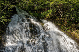 Top of waterfall crashing over rocks, a Nature Photo by Elena Vagengeim