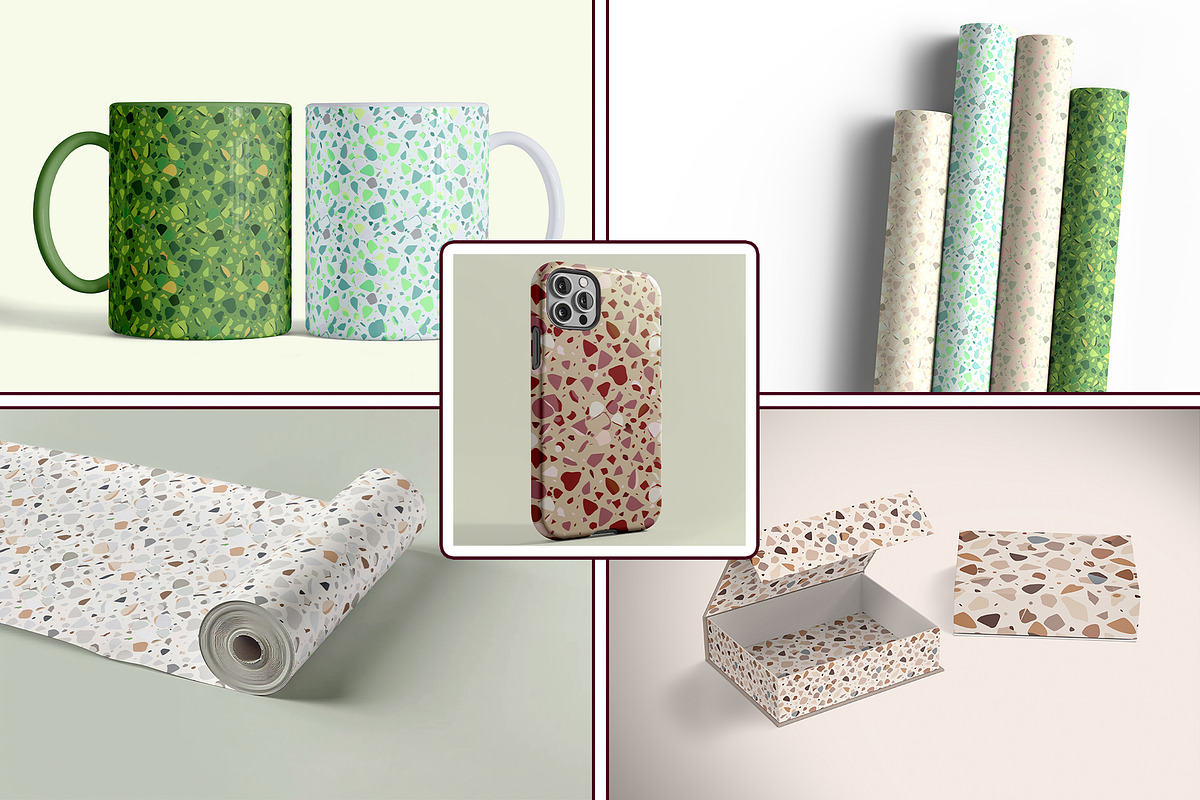 Colorful Terrazzo Seamless Pattern, a Pattern Graphic by RevintageStudio (Photo 3 of 9)