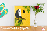 Tropica Summer Digital Clip Art, an Object Graphic by Cozy Cat Design (Thumbnail 3 of 3)