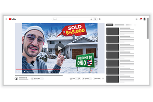 Real estate youtube thumbnail design