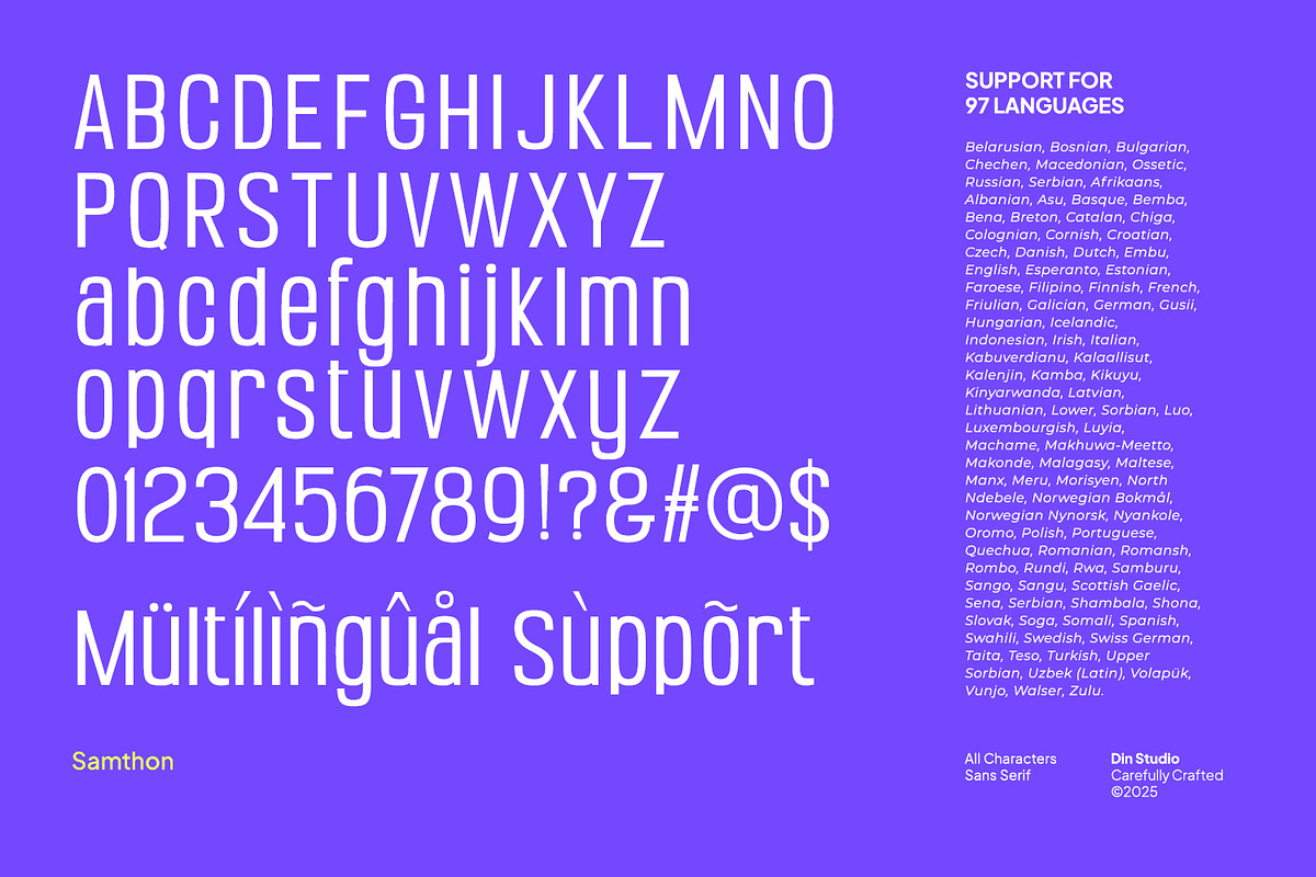 Samthon, a Font by din-studio.com (Photo 5 of 16)