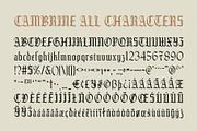 Cambrine – Blackletter Font, a Blackletter Font by Craft Supply Co. (Thumbnail 8 of 8)