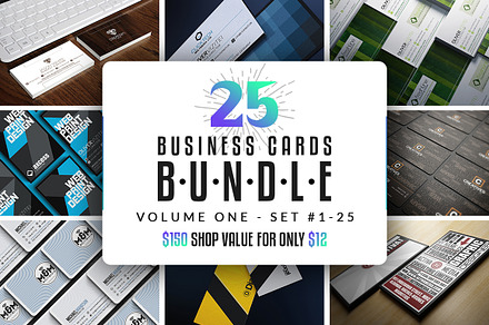 25 Business Cards Bundle - Vol  01