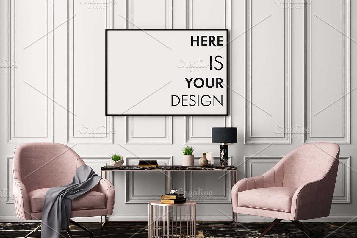 Mockups posters in the interior, a Household Mockup by FilL239 (Photo 9 of 15)