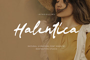 Halentica Natural Signature Font, a Handwritten Font by RantautypeStudio (Thumbnail 1 of 15)