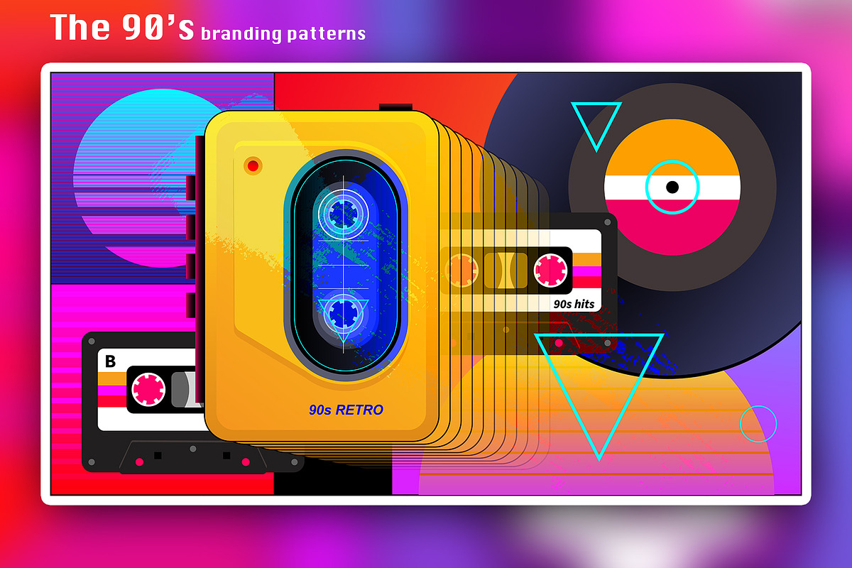 The 90's branding patterns, a Pattern Graphic by Polar Vectors (Photo 5 of 21)