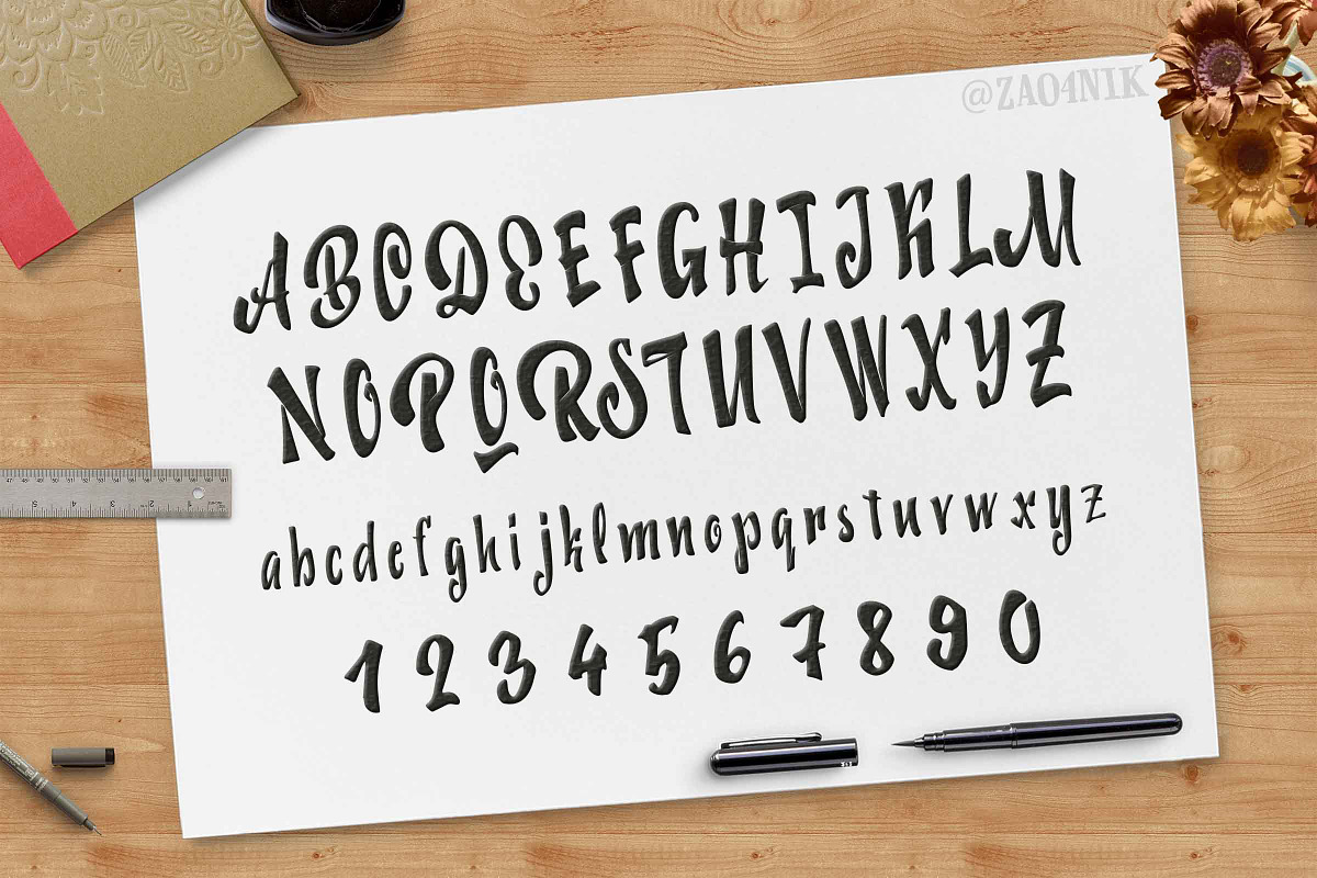 60% discount Font Brush preview 2