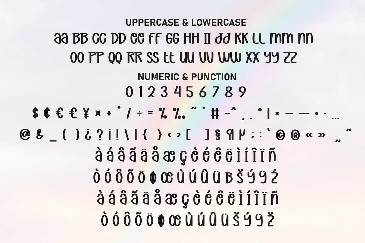 Rainbow Memories | Script Font, a Script Font by Scratchones (Photo 7 of 8)