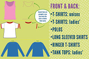 Vector Shirt Templates, a Print Template by edfredned (Thumbnail 4 of 5)