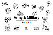 Army and Military Doodles, a Solid Icon by Prosymbols (Thumbnail 1 of 6)