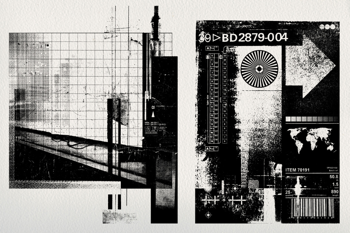Abstract Digital Collage Textures, a Texture Graphic by Offset (Photo 4 of 13)