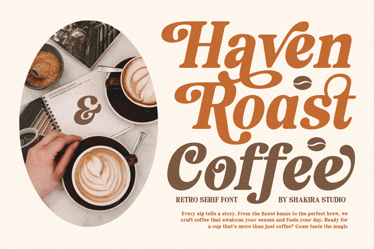 Brunch Moment - Retro Serif, a Serif Font by Shakira Studio (Photo 3 of 10)