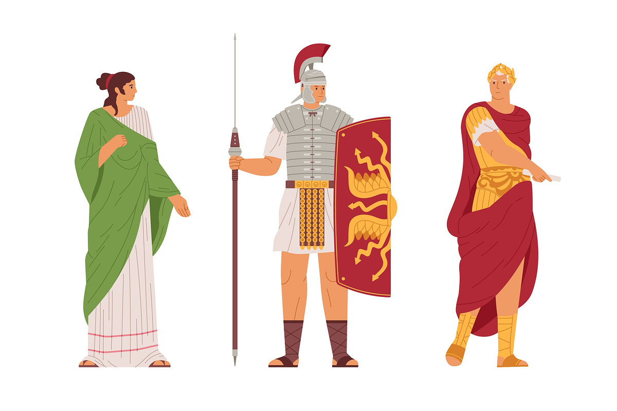 Ancient Rome symbols and characters, a Person Illustration by Good Studio (Photo 2 of 4)