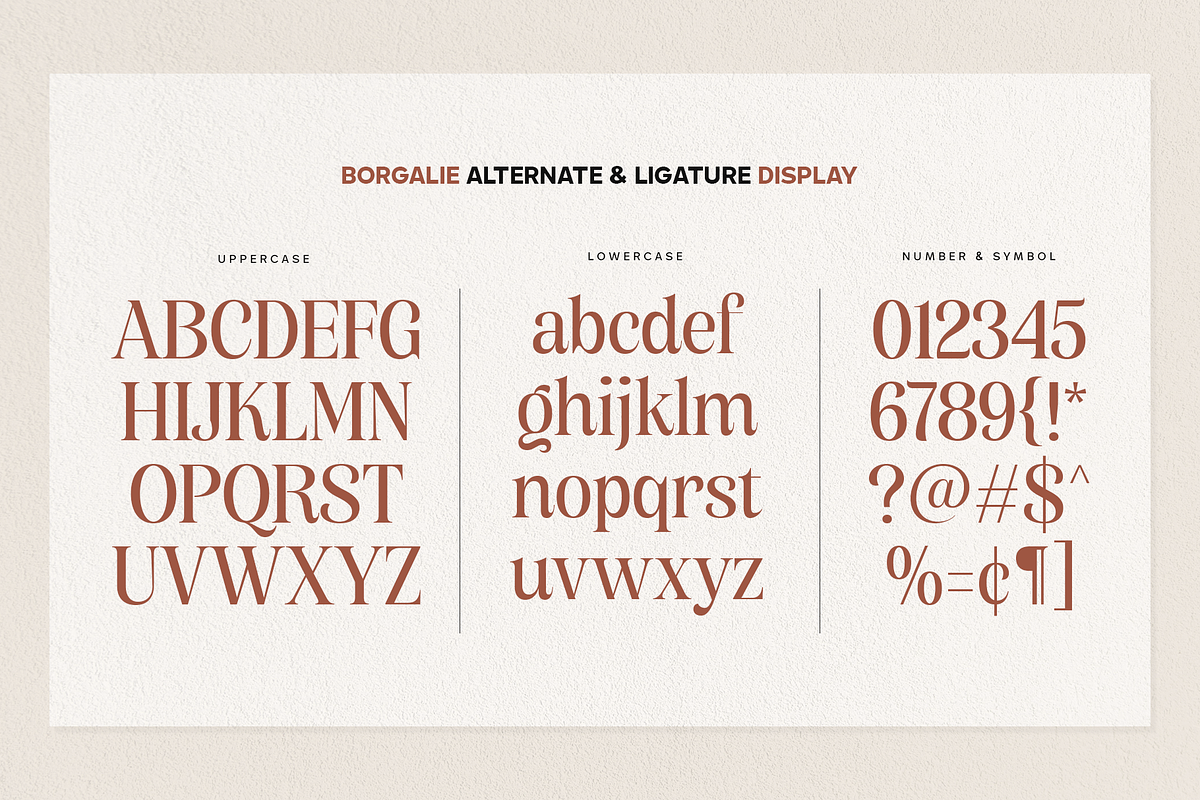 Borgalie, a Serif Font by Wildan Type (Photo 8 of 10)
