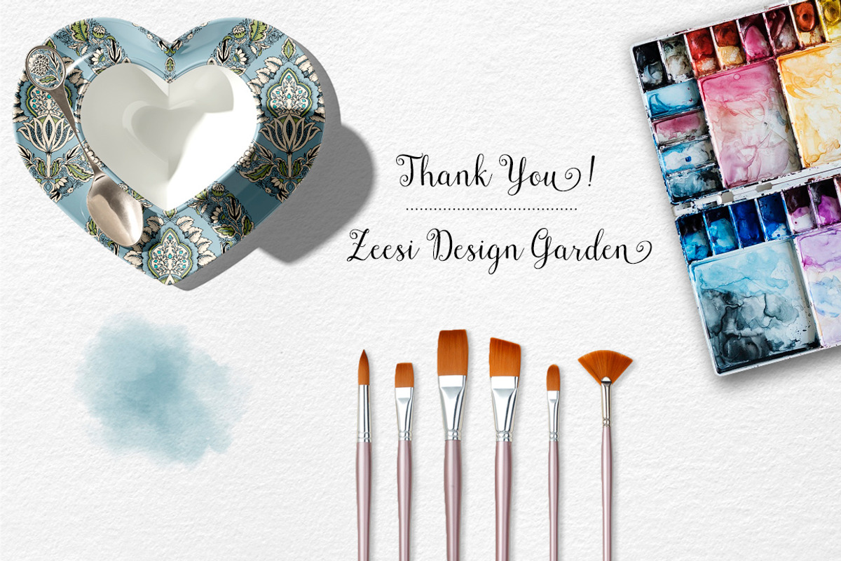 Mahika Damask Pattern & Motifs, a Pattern Graphic by Zeesi Design Garden (Photo 11 of 11)