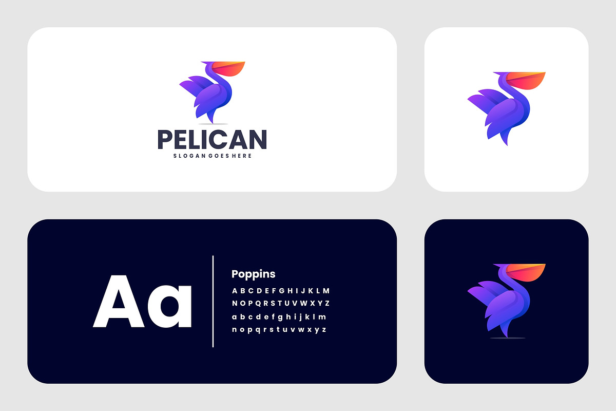 Gradient Modern Pelican Logo Design, a Branding & Logo Template by Artnivora.Std (Photo 3 of 4)