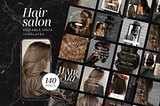 Hair Instagram Post Template, a Social Media Template by ShopRShop (Thumbnail 1 of 10)