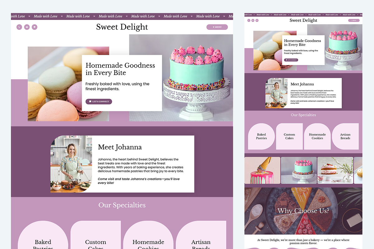 Cake - Wix Studio Website Template preview 7