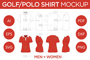 Golf/Polo Shirt - Template, an Apparel Mockup by Mark Anthony Media (Thumbnail 1 of 4)
