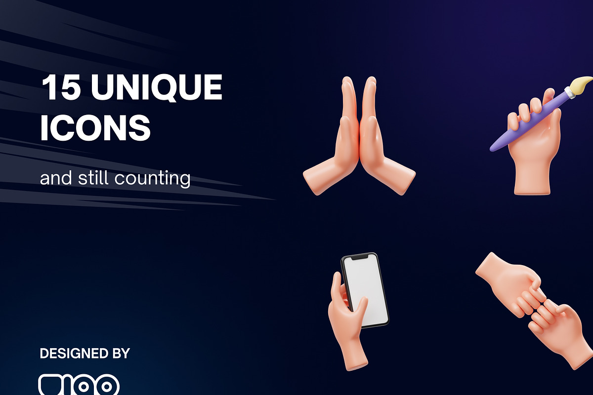 Hand Activity 3D Icon, a Characters & Person 3D Model by GoTemp (Photo 6 of 6)