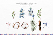 Watercolor Winter Wreaths | Clipart, an Illustration by Fresh-shop (Thumbnail 5 of 9)