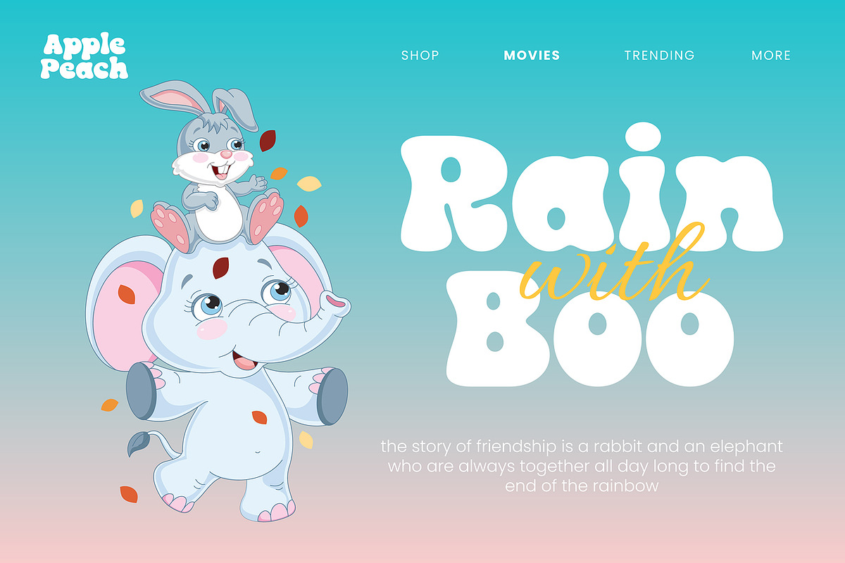 Apple Peach | Playful bubble Font, a Sans Serif Font by roomspace creative lab (Photo 4 of 14)