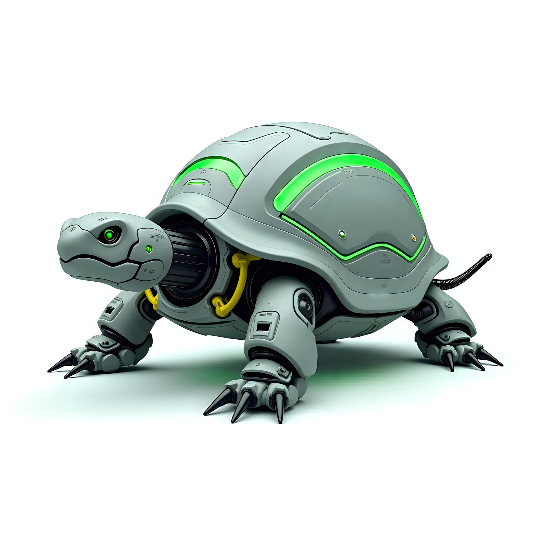 Robotic Turtle Logo Mascot White Bac, a Photo by LOGOCREATIVE ...