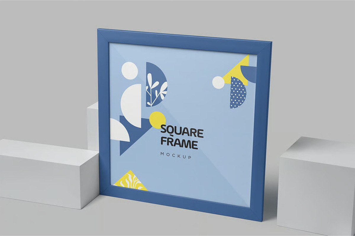 Square Picture Frame Mockups, an Advertising Mockup by megostudi0 (Photo 3 of 7)