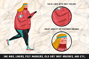 Inkers for Adobe Photoshop, a Brush Add-On by Guerillacraft (Thumbnail 4 of 6)