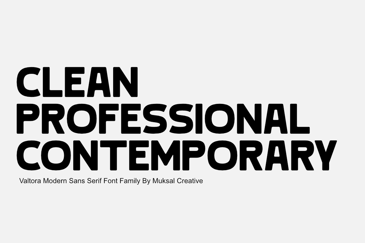 Valtora – Clean Modern Sans Serif, a Sans Serif Font by Muksal Creative (Photo 7 of 10)